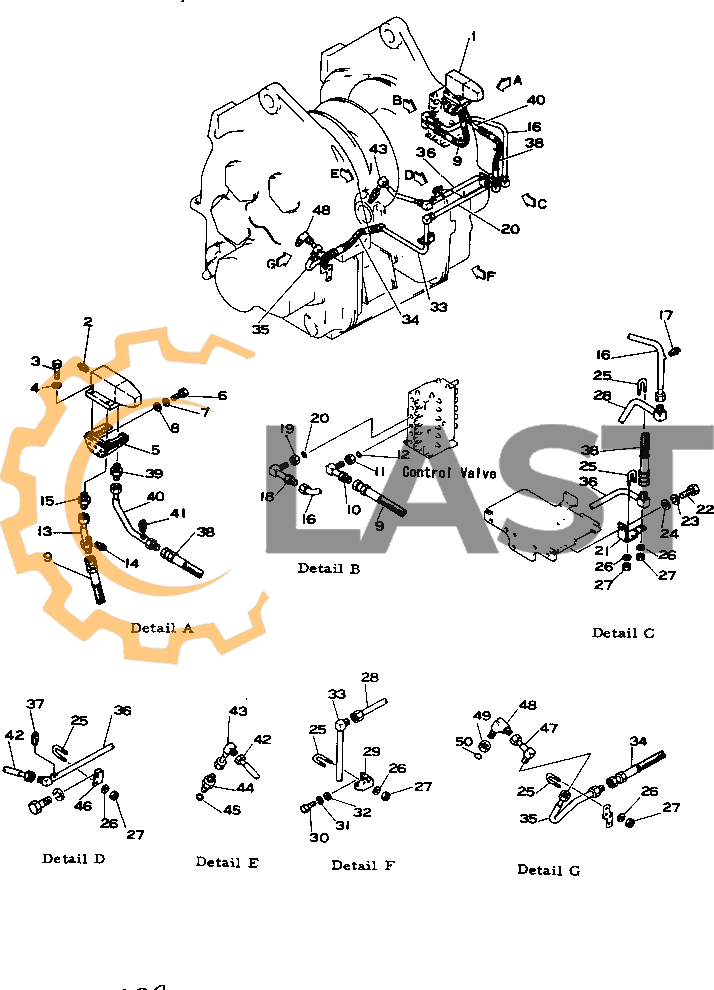 176-76-17360 ТРУБКА запчасти от Ла-спецтрак