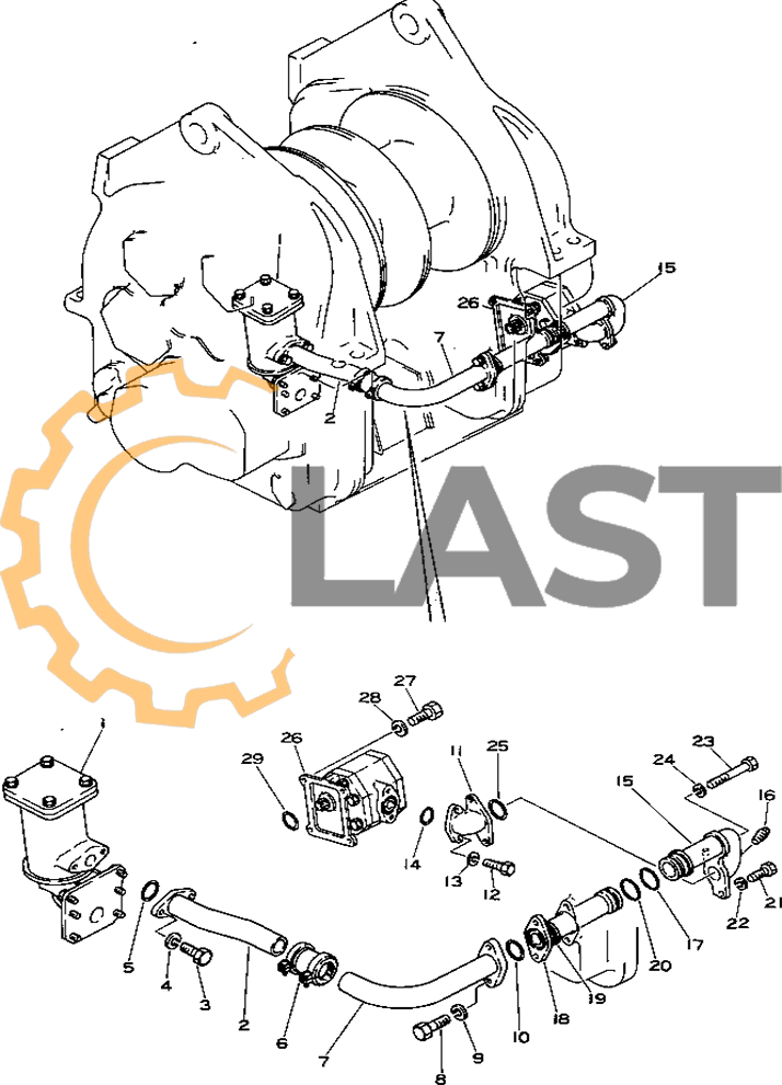 176-76-21110 ТРУБКА запчасти от Ла-спецтрак
