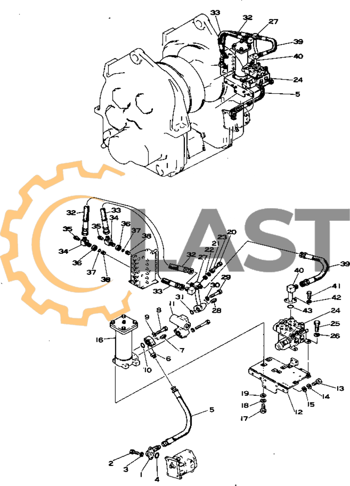 176-76-21190 ТРУБКА запчасти от Ла-спецтрак