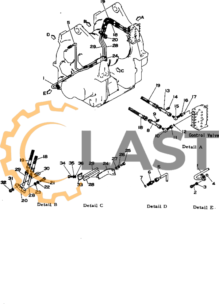176-76-21270 ТРУБКА запчасти от Ла-спецтрак