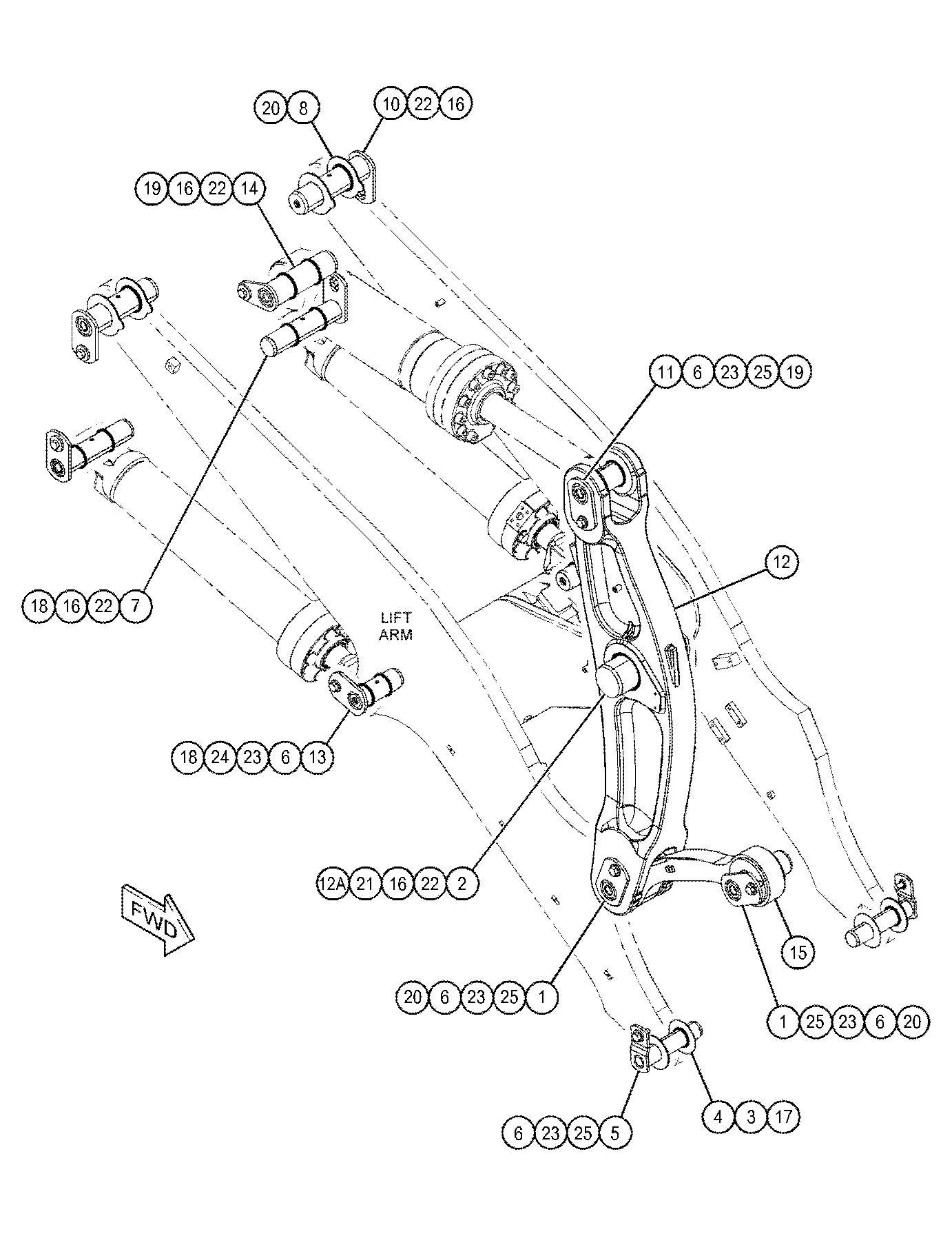 Палец ковша запчасти от Ла-спецтрак
